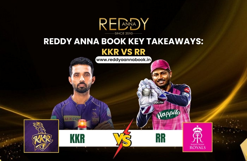 Reddy Anna Book Key Takeaways: KKR vs RR